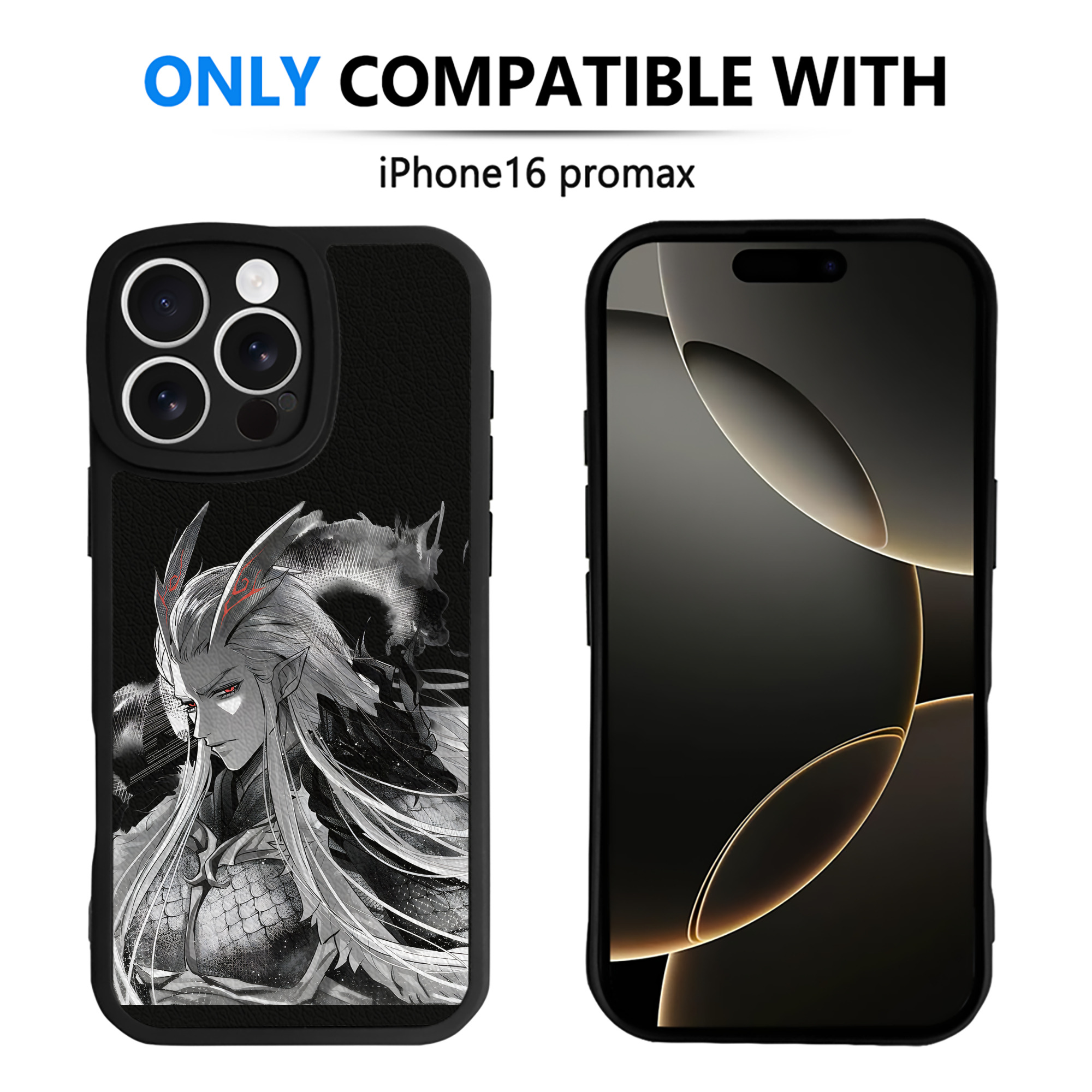 （画像用） Ne Zha 2 ナタ 魔童の大暴れ 【iPhone 16シリーズ対応】シリコンスマホケース（レザー調） 材質：シリコン